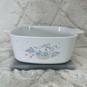 Corning Ware   A-1 1/2-B  Country Cornflower 1.5 Liter Square Casserole …
